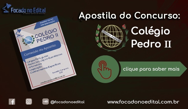 APOSTILAS COLÉGIO PEDRO II